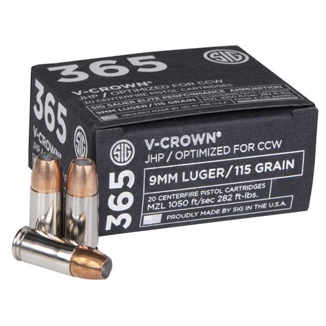sig 365 9mm ammo review.